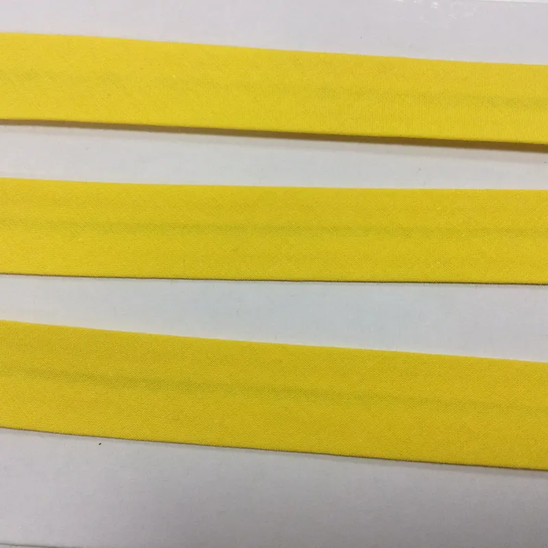 Galantéria, Jednofarebné, Šikmé prúžky - Šikmý prúžok bavlna 20mm sýto žltá