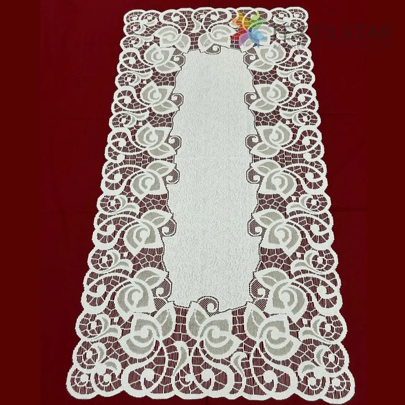 Obrusy na stoly, Dekoračné obrusy, behúne, Bytový textil a dekorácie, Veľkonočné obrusy - Žakárový obrus - 70x140cm hranatý, biela