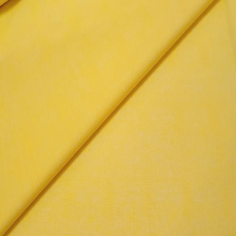 Bavlnené plátno, Látky - Bavlnená látka Horčicová žltá režná