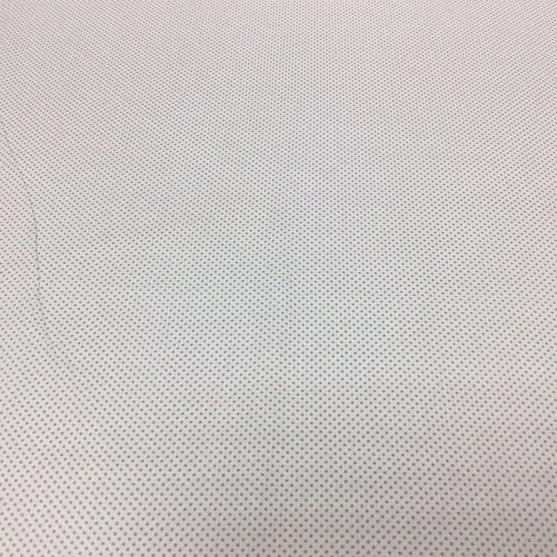 Bavlnená látka Svetlošedé bodky 2mm na bielom podklade