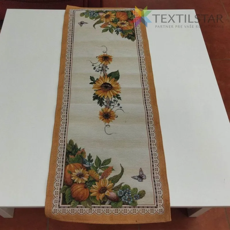Bytový textil a dekorácie, Dekoračné obrusy, behúne - Gobelínový behúň na stôl 40x100  Jesenný mix