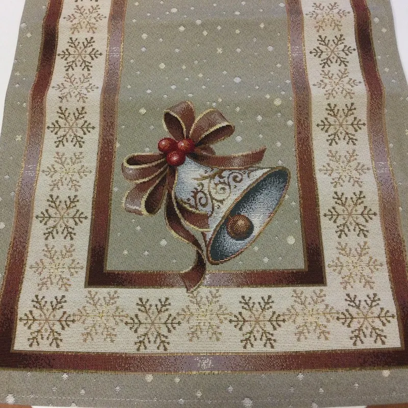 Dekoračné obrusy, behúne, Bytový textil a dekorácie, Vianočné obrusy - Gobelínový behúň na stôl 40x100  so zvončekom