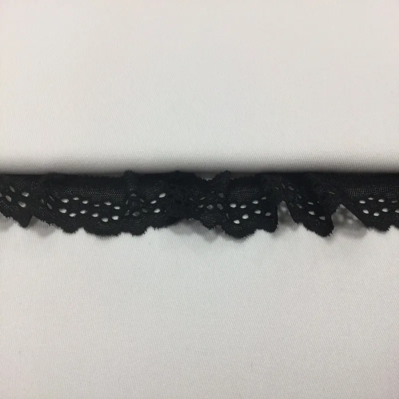 Krajky, Elastické, Galantéria - Krajka elastická 25 mm čierna