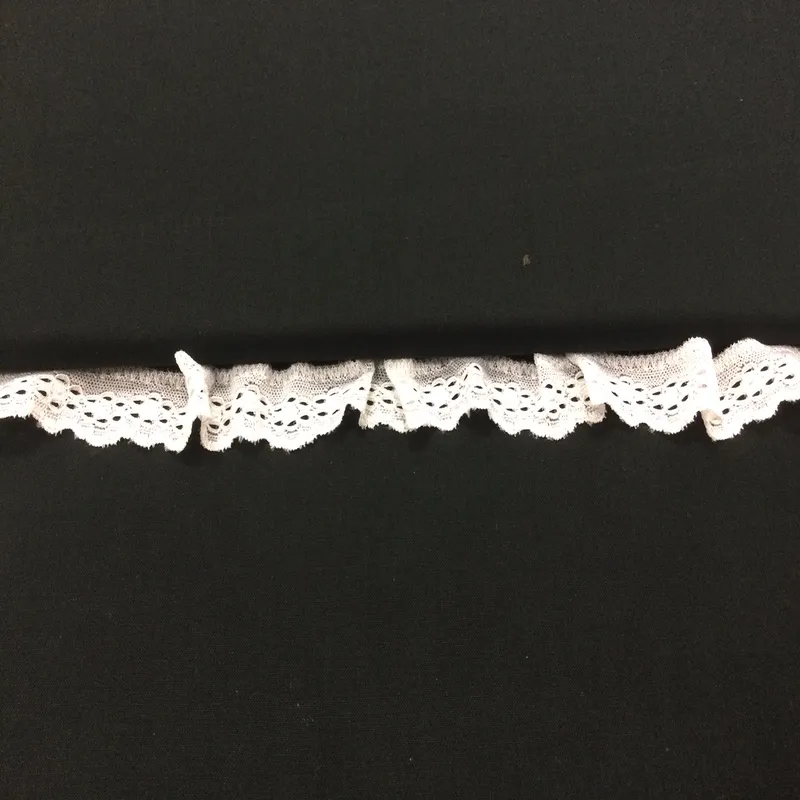 Galantéria, Elastické, Krajky - Krajka elastická 25 mm biela