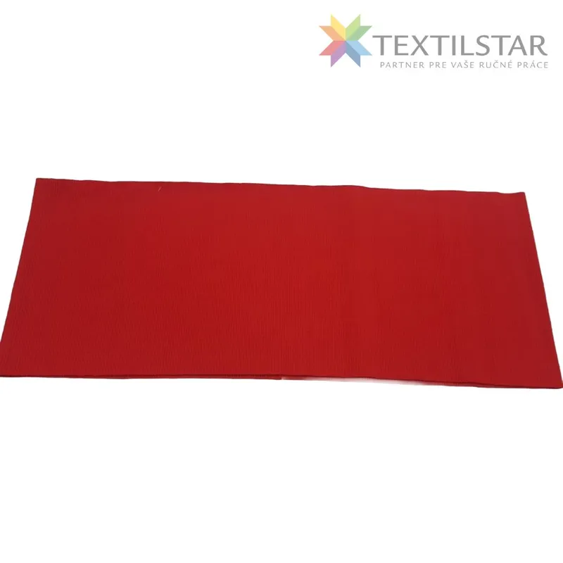 Galantéria, Náplety/ Patenty - Náplet bavlnený 80x16 cm červená