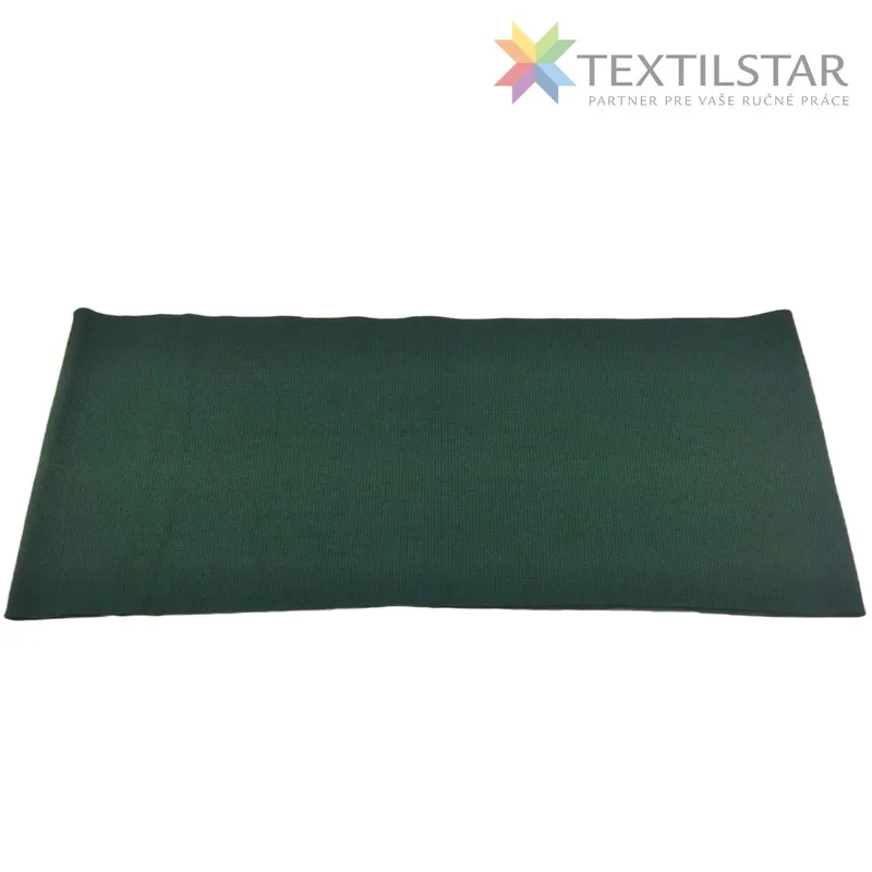 Galantéria, Náplety/ Patenty - Náplet bavlnený 80x16 cm tmavá zelená