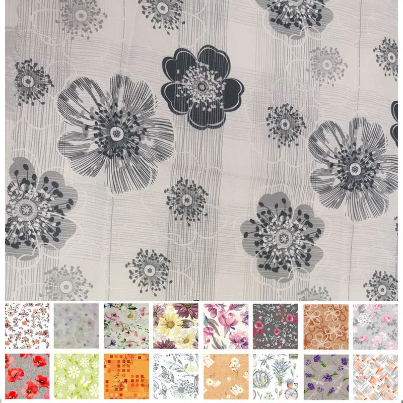 Bytový textil a dekorácie, Teflónové obrusy - Obrus odolný voči škvrnám 120x140 cm šedé kvety