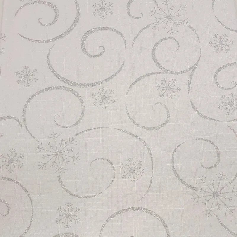 Bytový textil a dekorácie, Teflónové obrusy - Obrus odolný voči škvrnám 120x140 cm vianočný biely