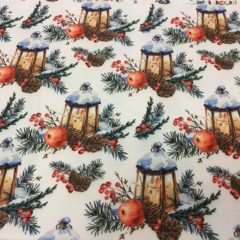 Bytový textil a dekorácie, Teflónové obrusy - Obrus odolný voči škvrnám 120x160 cm Vianočné lampášiky