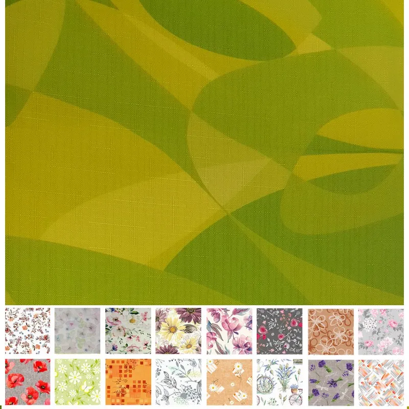 Bytový textil a dekorácie, Teflónové obrusy - Obrus odolný voči škvrnám 120x160 cm zelené vzory