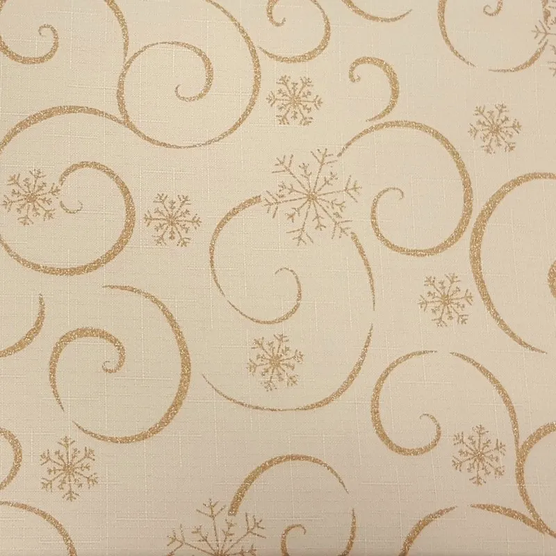 Teflónové obrusy, Bytový textil a dekorácie - Obrus odolný voči škvrnám 140x160 cm vianočný béžový