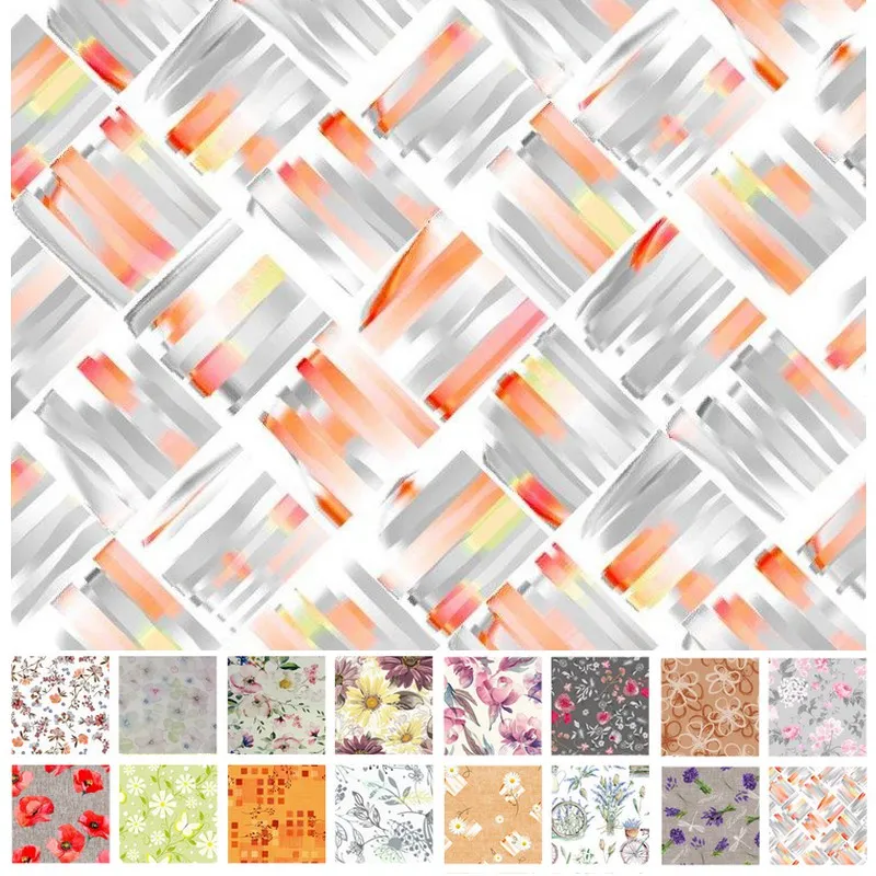 Teflónové obrusy, Bytový textil a dekorácie - Obrus odolný voči škvrnám priemer 150 cm Farebné štvorce