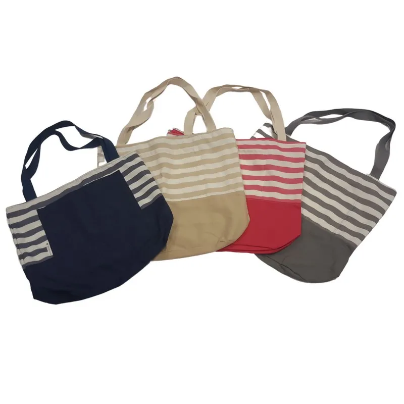 Plážové tašky, Výrobky z našej dielne - Plážová taška červená s pásikom