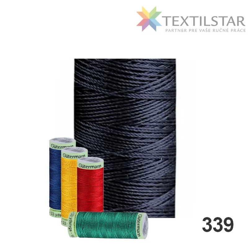 Nite, Galantéria, Polyesterová niť Gütermann Jeans - Polyesterová niť Gutermann Jeans 30m 339 tmavá modrá