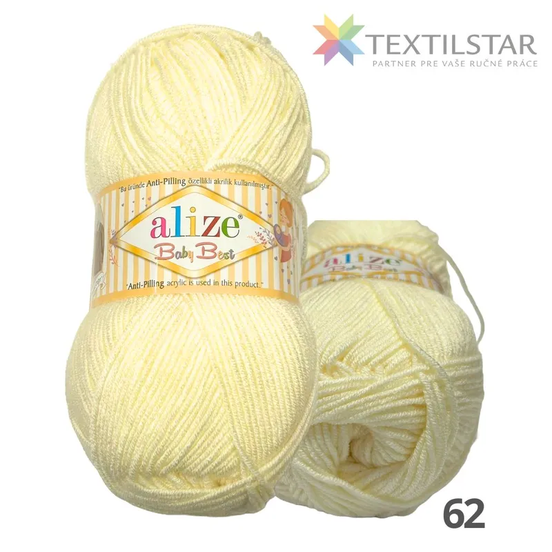 Pletacie priadze, Alize Baby Best, Priadze - Priadza Alize Baby Best- hnedá