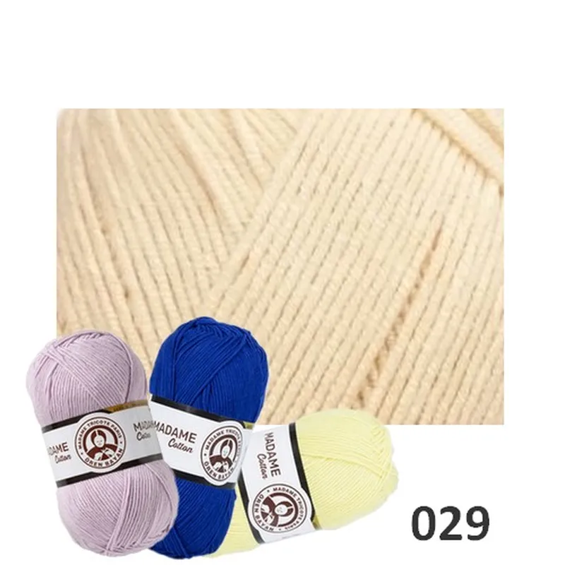 Priadze, Pletacie priadze, Madame cotton - Priadza MADAME COTTON 029 - bledomarhuľová 100g