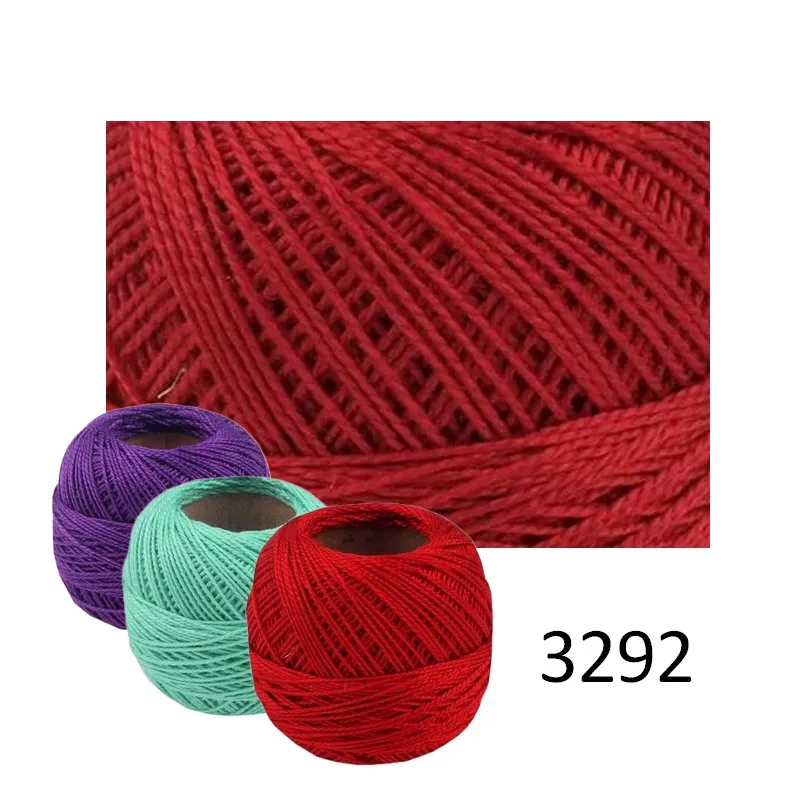 Vyšívacie priadze, Perlovka, Perlovka, Vyšívanie, Priadze, Galantéria, Bavlnky na vyšívanie - Priadza PERLOVKA 3292 - červená 10g - 85m