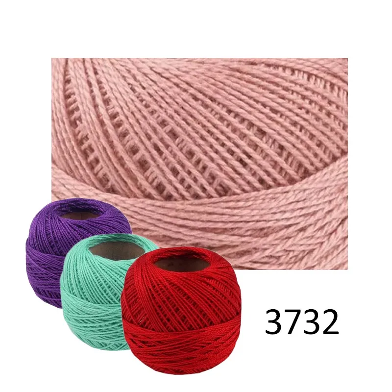 Priadze, Perlovka, Vyšívacie priadze, Perlovka, Bavlnky na vyšívanie, Vyšívanie, Galantéria - Priadza PERLOVKA 3732 - staroružová 10g - 85m