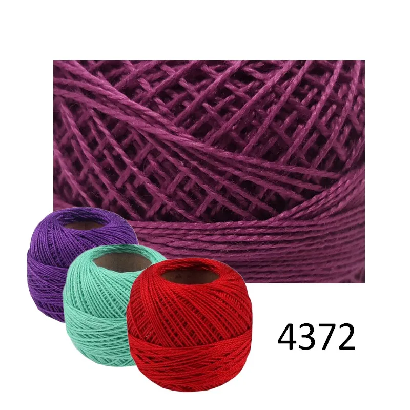 Perlovka, Perlovka, Vyšívanie, Galantéria, Bavlnky na vyšívanie, Priadze, Vyšívacie priadze - Priadza PERLOVKA 4372 - fialová 10g - 85m