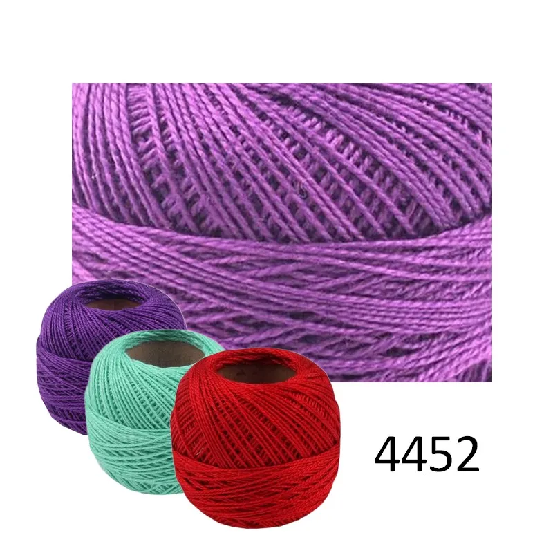 Bavlnky na vyšívanie, Perlovka, Vyšívacie priadze, Perlovka, Galantéria, Priadze, Vyšívanie - Priadza PERLOVKA 4452 - bledofialová 10g - 85m