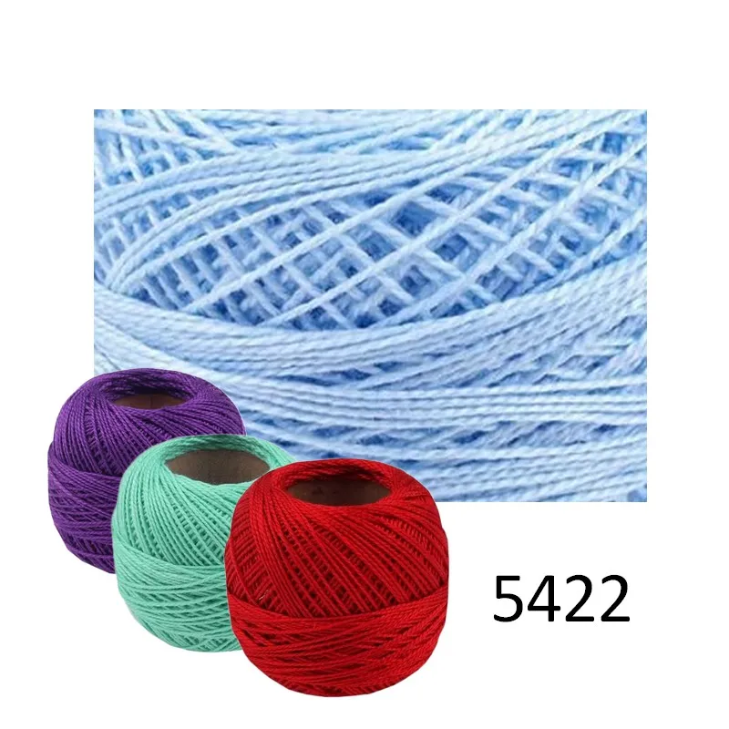Vyšívacie priadze, Priadze, Perlovka, Perlovka, Galantéria, Vyšívanie, Bavlnky na vyšívanie - Priadza PERLOVKA 5422 - nebeská modrá  10g - 85m