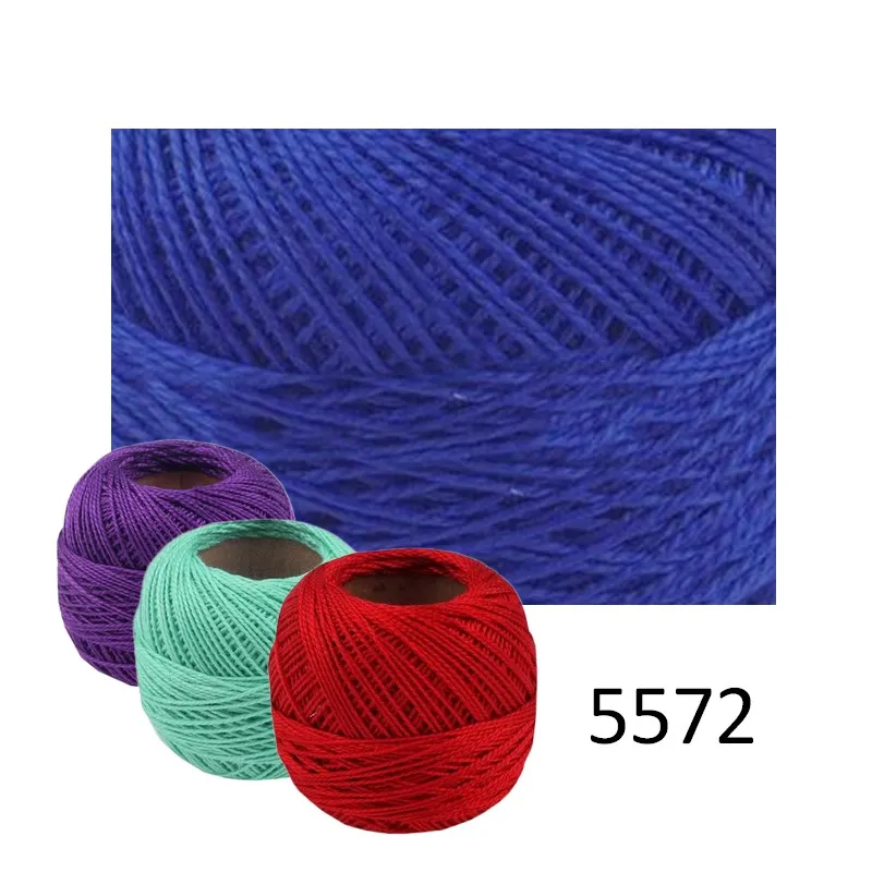 Vyšívanie, Galantéria, Perlovka, Priadze, Vyšívacie priadze, Bavlnky na vyšívanie, Perlovka - Priadza PERLOVKA 5572 - kráľovská modrá 10g - 85m