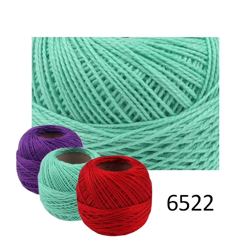 Bavlnky na vyšívanie, Priadze, Vyšívanie, Perlovka, Perlovka, Galantéria, Vyšívacie priadze - Priadza PERLOVKA 6522 - tyrkysová 10g - 85m