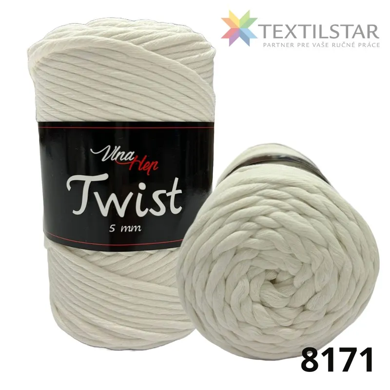 Priadza Twist 8171 béžovo biela 500g