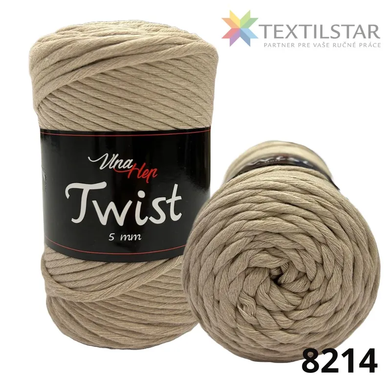 Priadza Twist 8214 béžová svetlá 500g