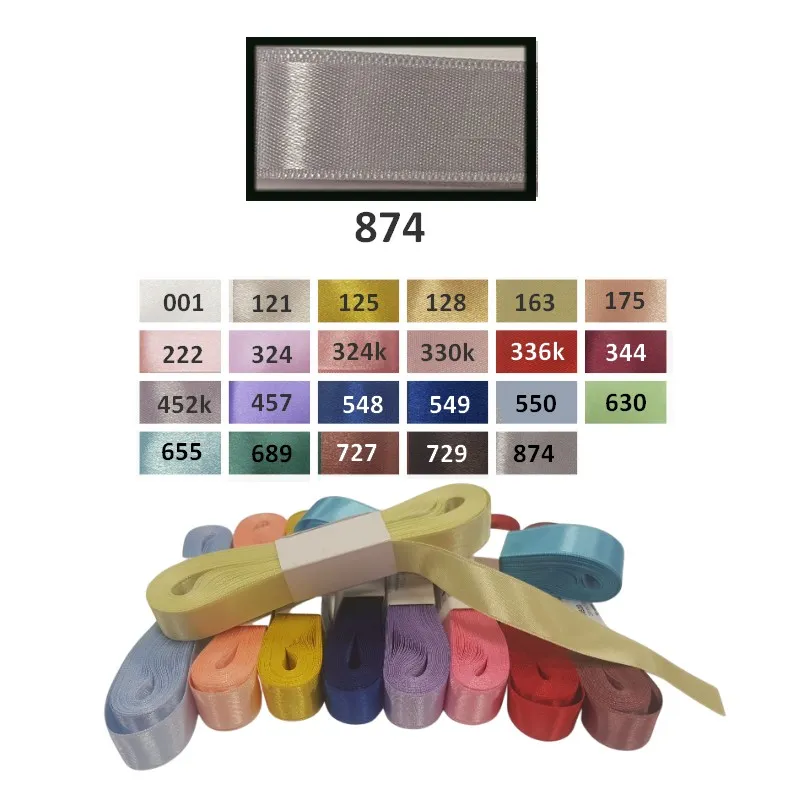 Saténové stuhy, 20mm, Stuhy, Galantéria - Stuha atlasová obojstranná 20mm-striebornošedá