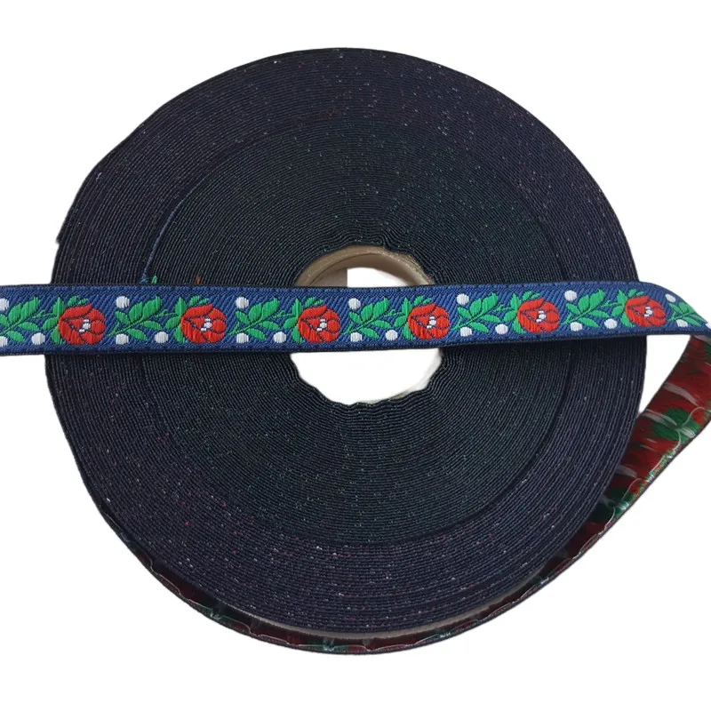 Folkórne stuhy, Stuhy, Vzorované stuhy, Galantéria - Stuha krojová 18mm-stredná modrá