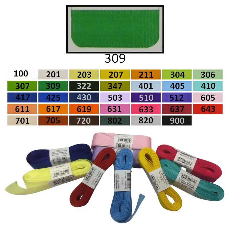 9mm, Taftové stuhy, Galantéria, Stuhy - Stuha taftová 9mm-stredne zelená