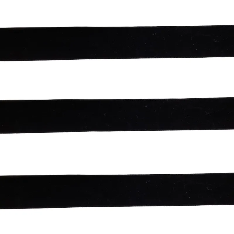 Stuhy, Zamatové stuhy, Galantéria - Stuha zamatová 25mm-čierna