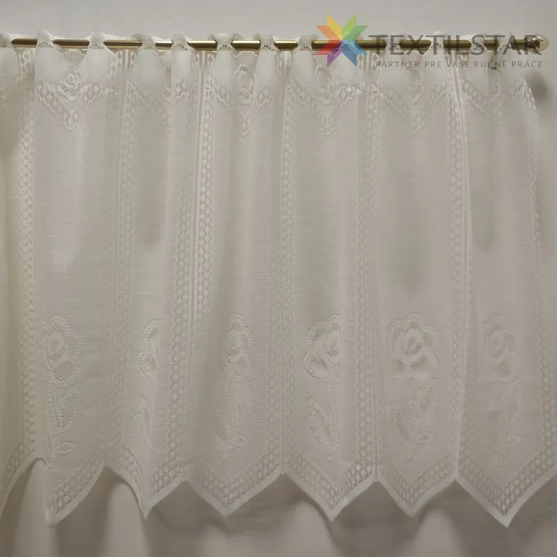 Vitrážové záclony, Záclony - Záclona vitrážka 45 cm ecru